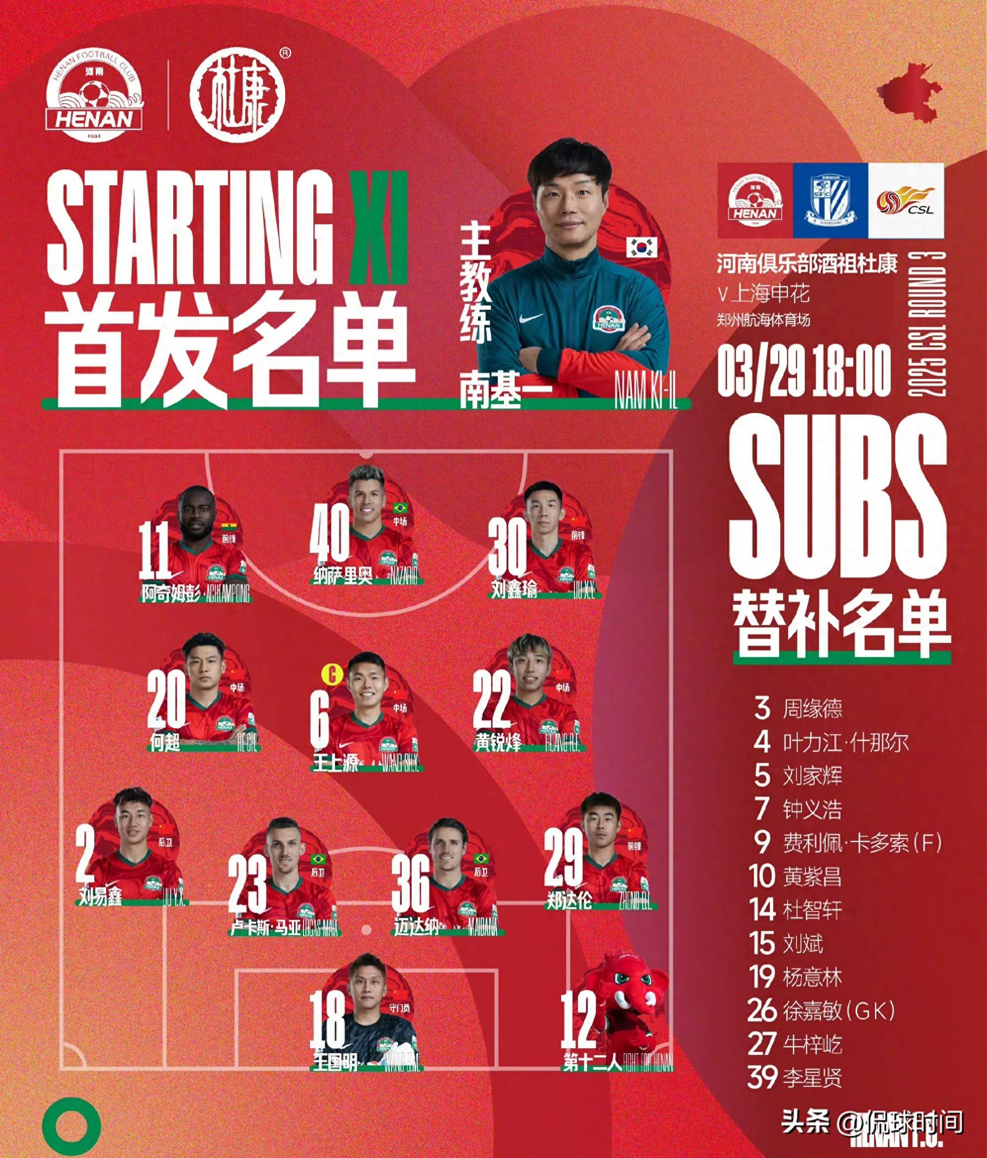 主教练公布出席下场比赛的首发阵容名单的简单介绍